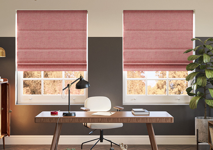Mirdif, Raspberry - Roman Blind - Image 3